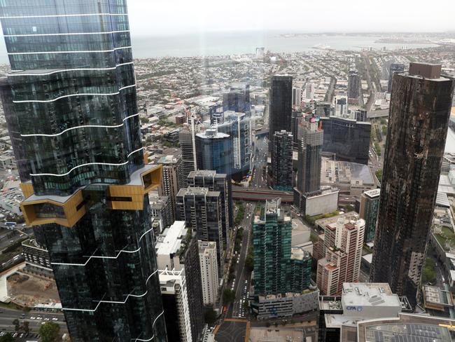 General views of Melbourne from Eureka Tower. Friday, November 8. 2024. Picture: David Crosling Aerial, Generic Melbourne