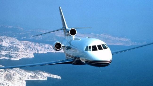 The Falcon 900 luxury private jet