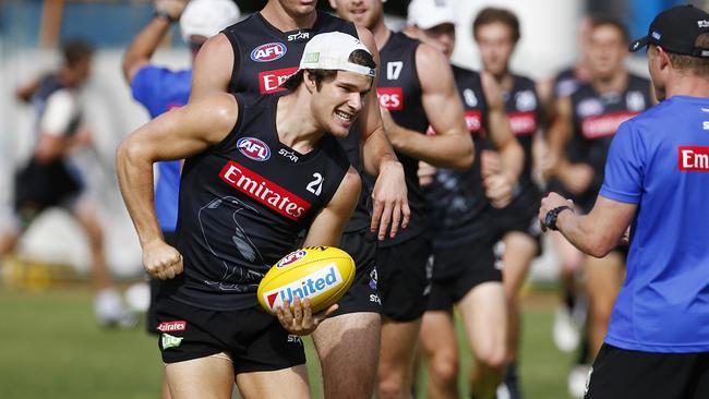 Freeman back in his Collingwood days. Picture: Wayne Ludbey