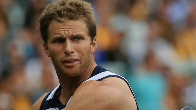 Lachie Henderson in action for Geelong.