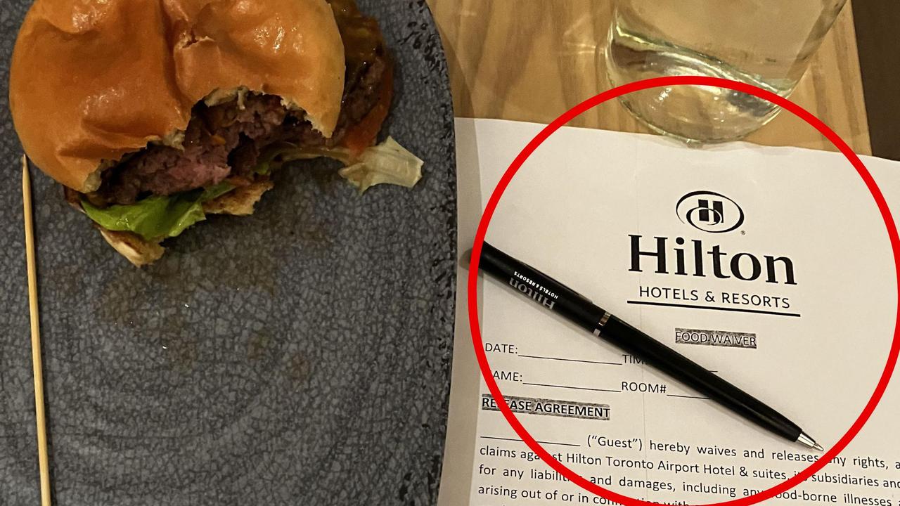 Baffled man gets waiver with Hilton burger