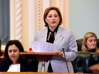 Deputy Premier and Treasurer Jackie Trad in Question Time.