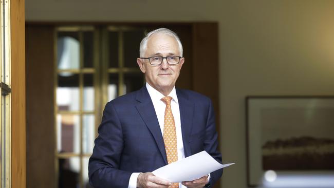 The now former Prime Minister Malcolm Turnbull. Picture by Sean Davey.