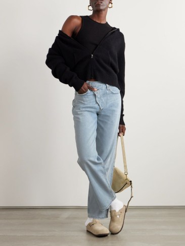 AGOLDE Criss Cross Jean.  Picture: Net-A-Porter.