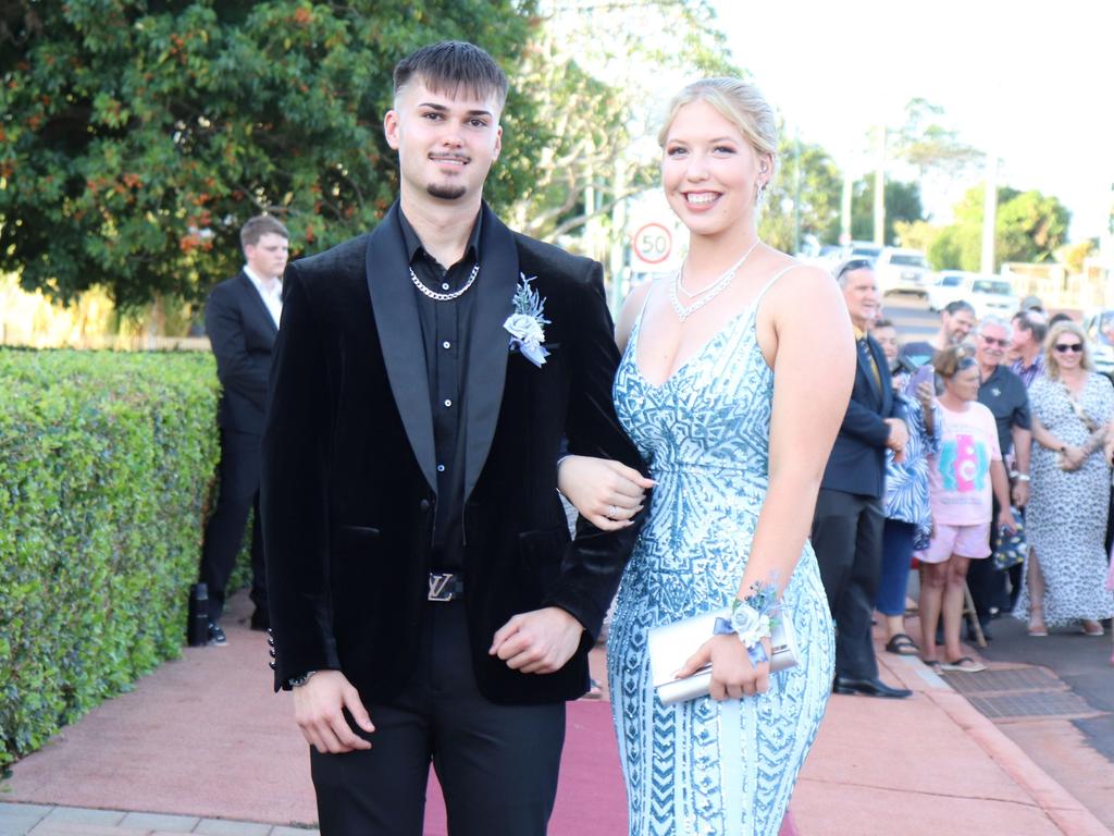 Jed Fredriksen and Jodie Fitz-Gibbon at the 2023 Isis State High School formal. Image credit: Isis SHS.