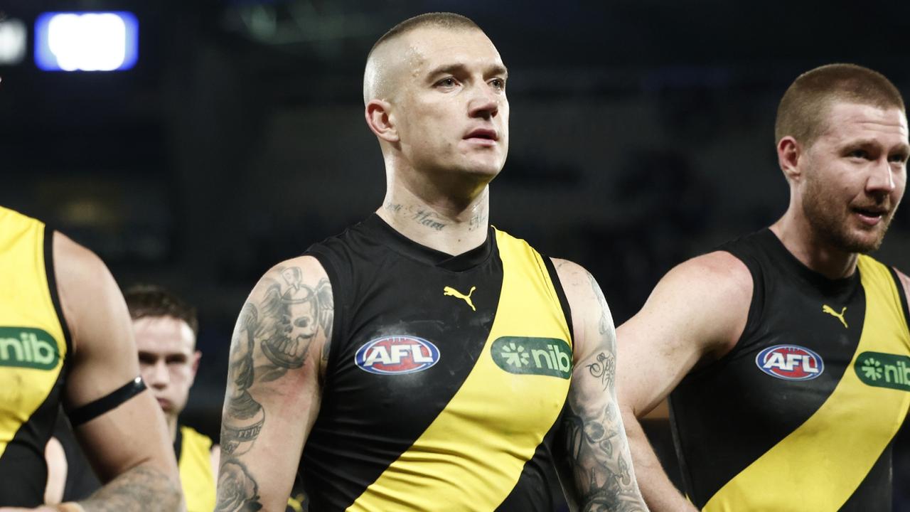 Dustin Martin’s future is still up in the air. Photo by Daniel Pockett/Getty Images