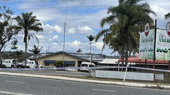 The scene where Greg Harding, owner of the Craignish Country Club, was found dead.