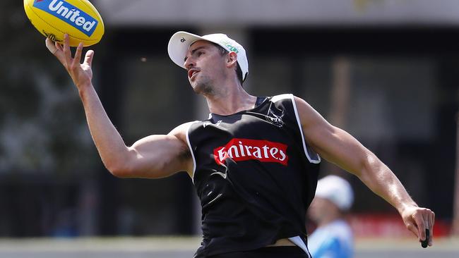 Scott Pendlebury at Collingwood training. Picture: Michael Klein