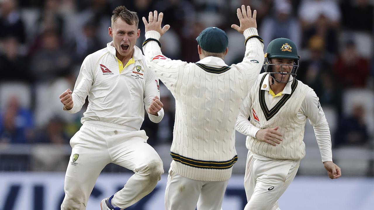Marnus Labuschagne claims a vital wicket as the fourth Test went down to the wire.