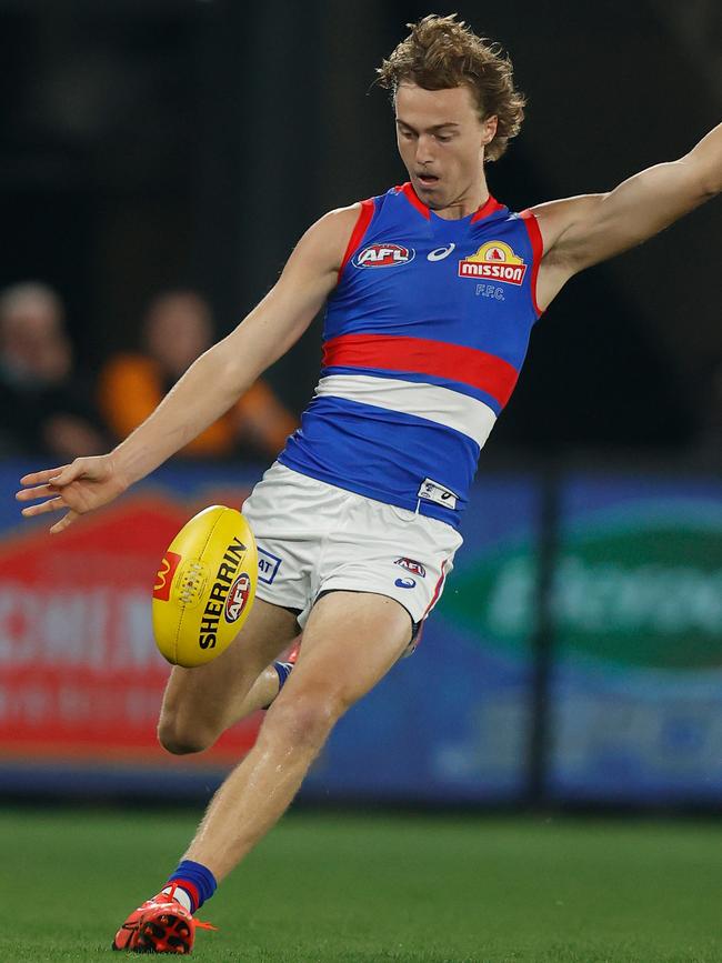 Debutant Luke Cleary showed great composure in his first game to finish with 13 touches.