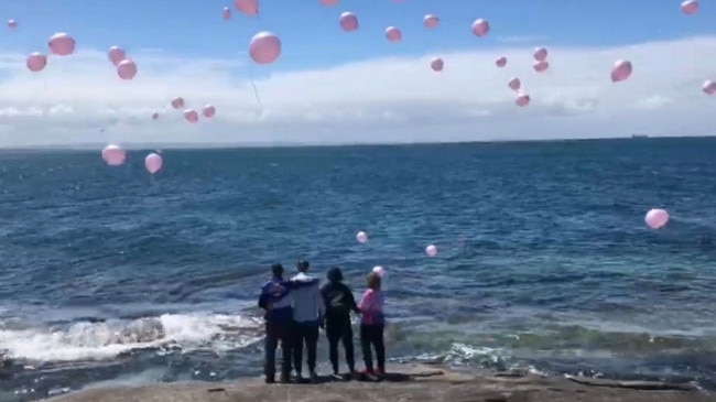 Kaleb Bryant's ashes were scattered at one of his favourite fishing spots, Point Donington on the Eyre Peninsula. Picture: Supplied