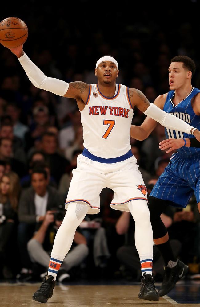 Carmelo Anthony in action for the New York Knicks in 2012. Picture: Elsa/Getty Images/AFP