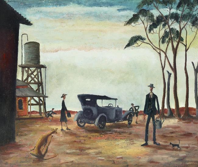 Russell Drysdale – Going to the Pictures (1941). Picture: Deutscher and Hackett, supplied