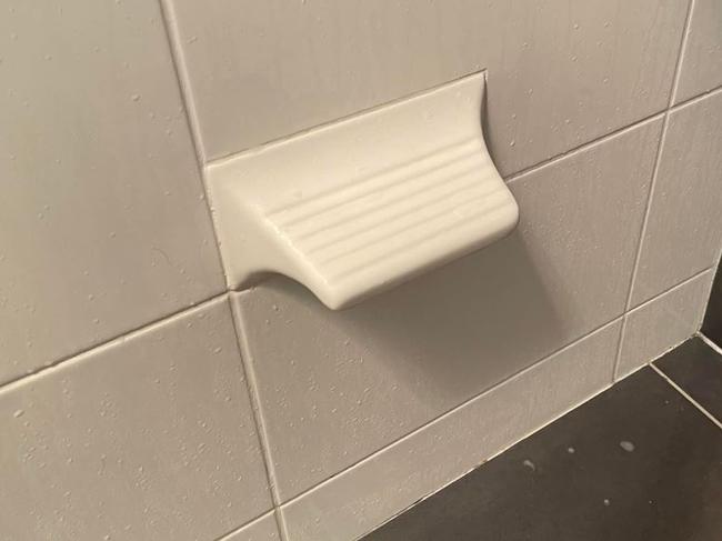 Some suggested it could have been a soap dish installed upside down. Picture: Facebook.