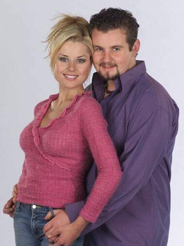 Moloney with late on-screen wife Dee Bliss, played by Madeleine West. Picture: Supplied