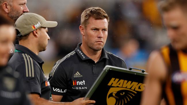 Sam Mitchell has his young Hawks firing on all cylinders. Picture: AFL Photos via Getty Images