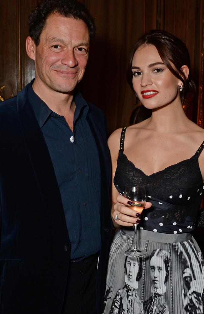 Dominic and Lily pictured at the Harper’s Bazaar Women Of The Year Awards in 2018. Picture: David M. Benett/Dave Benett/Getty Images