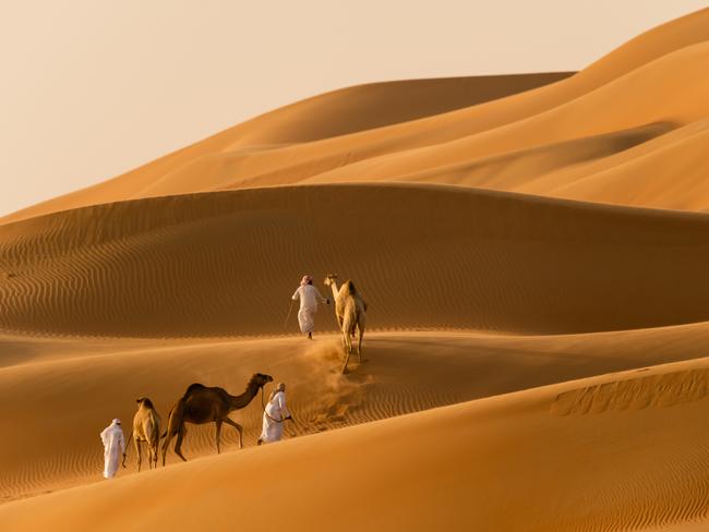 The Liwa desert, home to the world’s most golden sands.