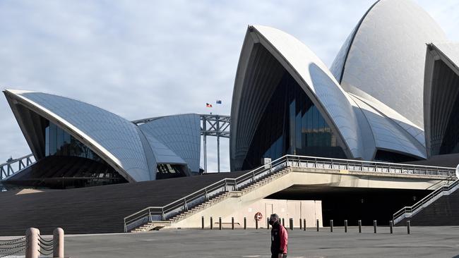 The Sydney Opera House remains closed for Covid cleaning. Picture: NCA NewsWire / Jeremy Piper