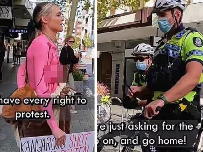 Topless vegan activist slams ‘sexist’ request