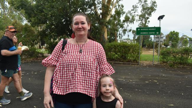 Michelle and Ruby at the Great Australian Bites Australia Day event 2023. Picture: Chloe Cufflin.