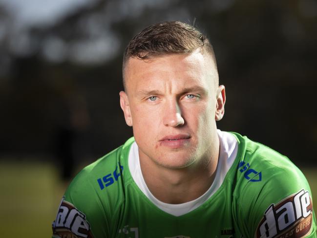 CANBERRA, AUSTRALIA - OCTOBER 01: Jack Wighton of the Raiders poses during a Canberra Raiders Training Session & Media Opportunity at GIO Stadium on October 01, 2019 in Canberra, Australia. (Photo by Mark Evans/Getty Images)