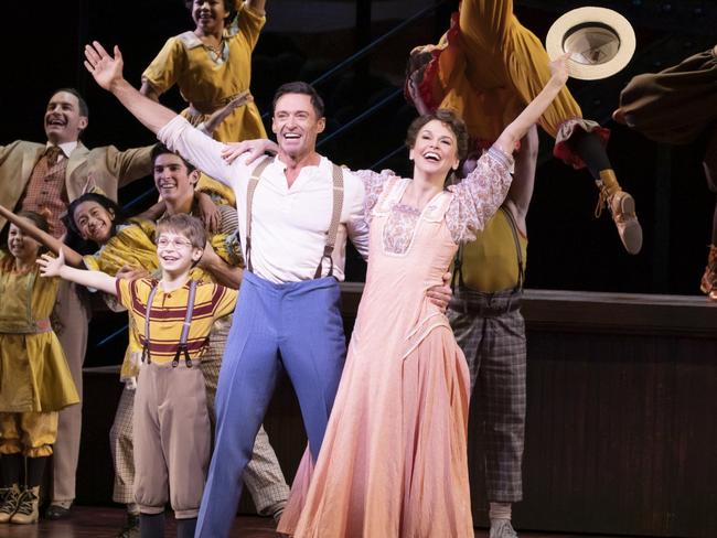 Hugh Jackman in The Music Man on Broadway. Photo Credit: Julieta Cervantes