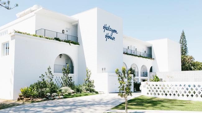 The facade of Halcyon House at Cabarita Beach, NSW. Picture: Madleine Johnson