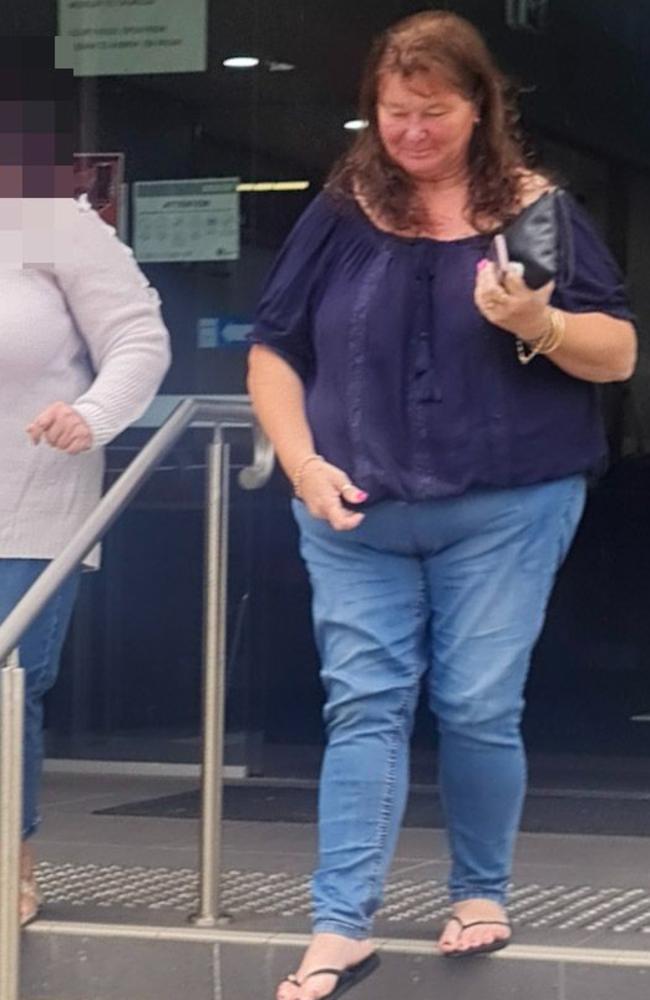 Jennifer Ann Murchie leaves Kingaroy Court on April 28, 2022, after being sentenced for drug trafficking. Picture: Dominic Elsome