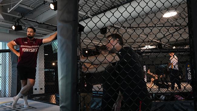 The recent NRL trip to Vegas included time at the UFC facility. Picture: NRL Photos