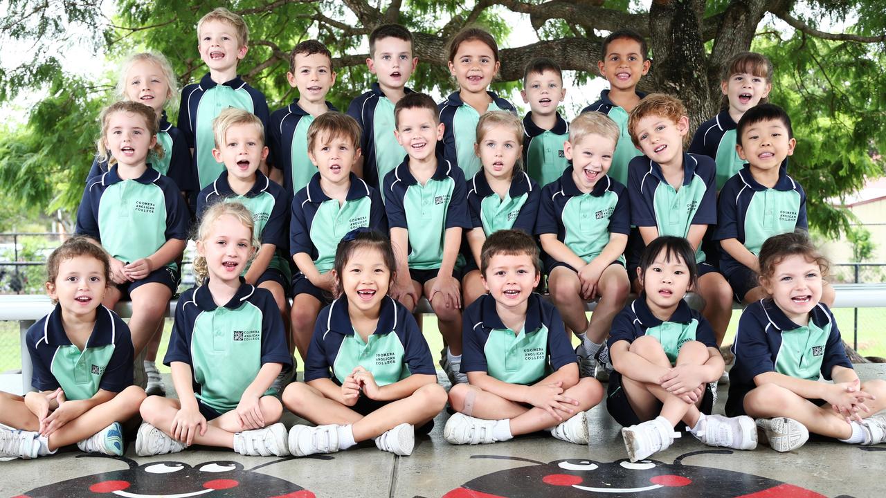 Coomera Anglican Prep Class S. Front Row: Remi Francis, Alyssa Wright, Emily Jin, Xander Johnson, Iris Hu, Chloe Batten. Middle Row: Olivia Christian, Knox Deacon, Oliver McPherson, Carter Garnham, Lucy Ackland, Kyuss Dyer-Marani, Oliver Tarpey, Anthony Chen. Back Row: Mia Whitehead, James Rothe, Nikolai Ristic, Brody Fava, Indianna Mangakahia, Flynn Garner, Lennox Thompson, Charlotte Hounsell. Photograph :Jason O'Brien