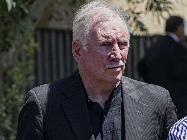 Ian Chappell attending John Fordham's funeral on the 15th of November 2019. Photographer: Adam Yip