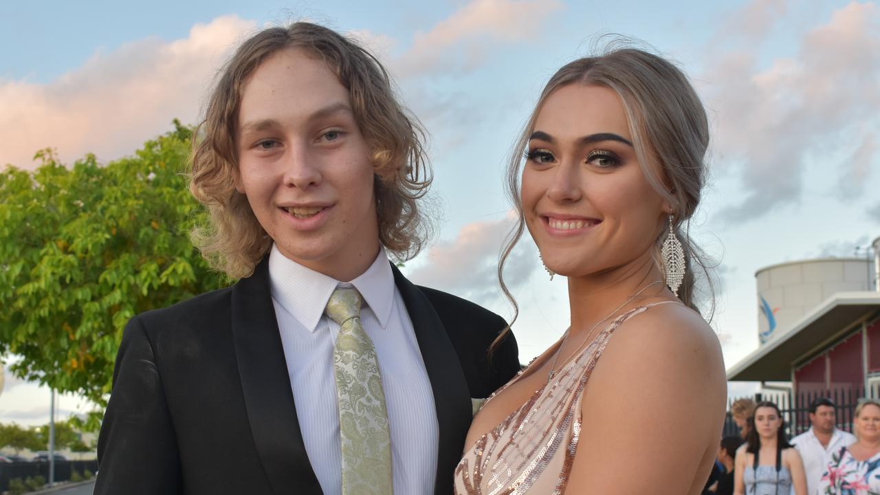 Nate Farnham and Demi Miners at the Mackay Northern Beaches State High School formal, on Saturday October 17. Picture: Zizi Averill