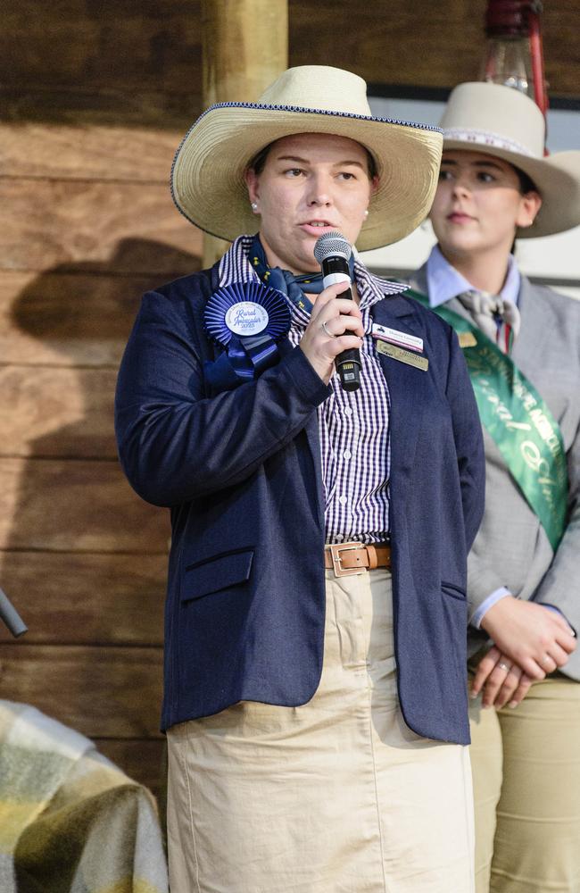 At the Darling Downs division of the Queensland Rural Ambassador Awards representing Warwick Show is Shania Connolly at the People First Bank Toowoomba Royal Show, Saturday, March 29, 2025. Picture: Kevin Farmer