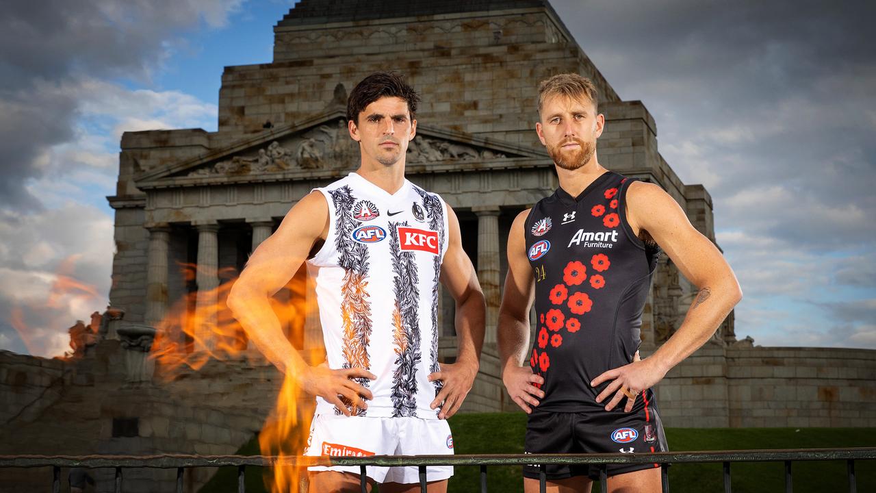 The AFL’s ANZAC Day clash is arguably the biggest game of the home and away season. Picture: Mark Stewart