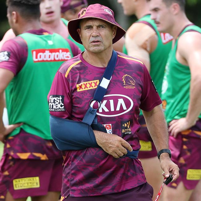 Current assistant coach Terry Matterson nay be a casualty of the Broncos review. Picture: Liam Kidston