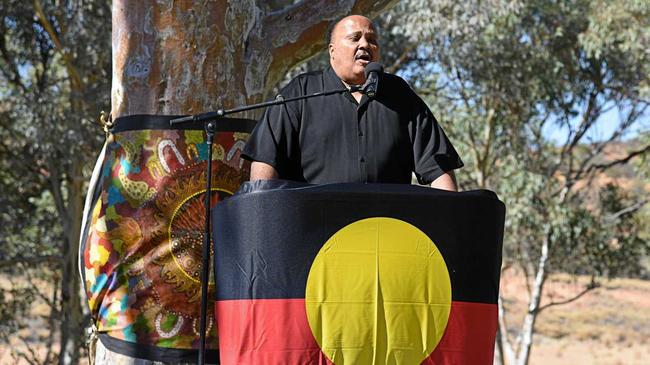 Human rights activist Martin Luther King III, is seen delivering a speech at a Reconciliation Week event in Alice Springs recently.The human rights activist son of US civil rights leader Martin Luther King Jr has criticised Australia over its treatment Aboriginal people, saying he is disappointed in the lack of progress since his last visit 20 years ago. Picture: GREGORY ROBERTS