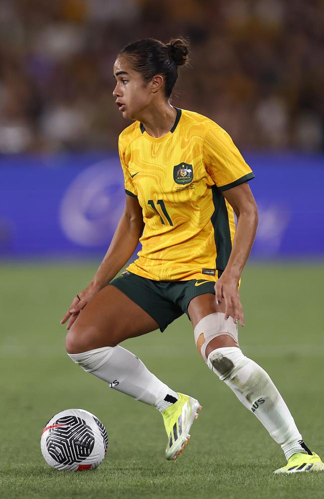 Matildas star Mary Fowler hails from Cairns. Picture: Darrian Traynor/Getty Images