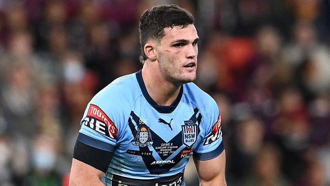 Nathan Cleary could be out for an extended period with a shoulder injury. Picture: Getty Images