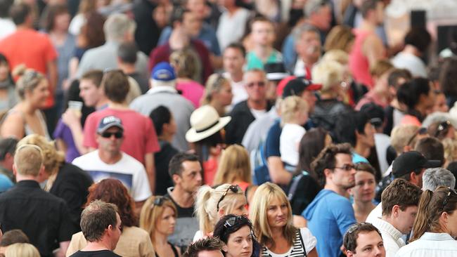 Festival crows at The Taste. Picture: SAM ROSEWARNE