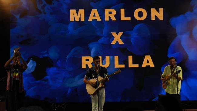 Marlon X Rulla perform at the 2022 National Indigenous Music Awards. Picture: (A)manda Parkinson