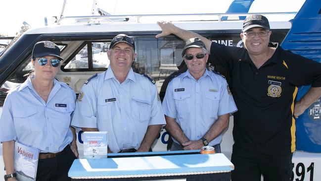 The team from VMR Southport at the Sanctuary Cove Boat Show. Picture: Glenn Campbell