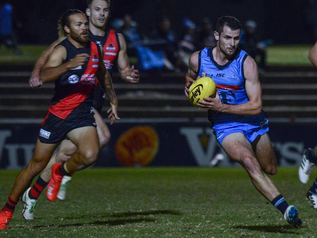 SANFL: West Adelaide v Sturt at Richmond Oval, Friday, May 17, 2019. Sturt's Matthew Crocker. (Pic: Brenton Edwards)