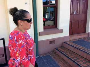 Belinda Catherine Nott outside Ballina Local Court in January last year. Picture: Hamish Broome