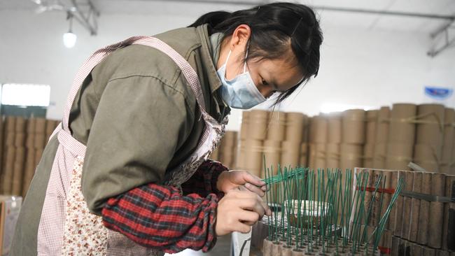 Building up stock at a Liuyang fireworks factory. Picture: Getty Images