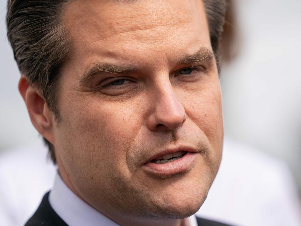 Florida congressman Matt Gaetz. Picture: Nathan Howard/AFP