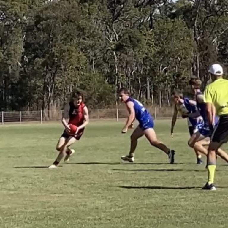 03/07/2023 – Billy Watson (left) has been chosen to play for the Brisbane Lions Academy. Picture: supplied