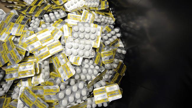 Limits have been introduced on some over-the-counter medicines in Tasmanian pharmacies. Picture: AFP