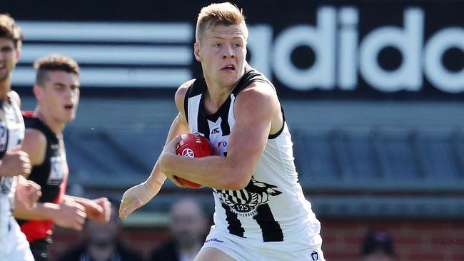 Jordan De Goey was sent to the VFL last year after breaking his hand in a bar fight and lying about it. Picture: Michael Klein