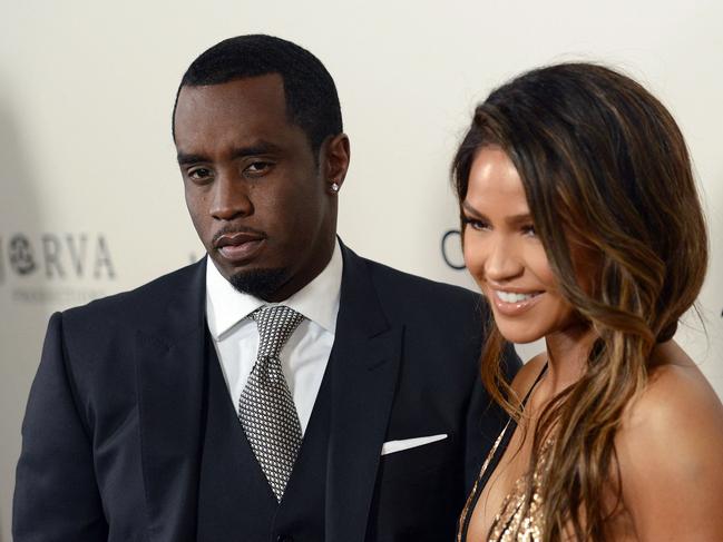 The disgraced rapper with former partner Cassie Ventura, who accused him of years of abuse. Picture: AFP